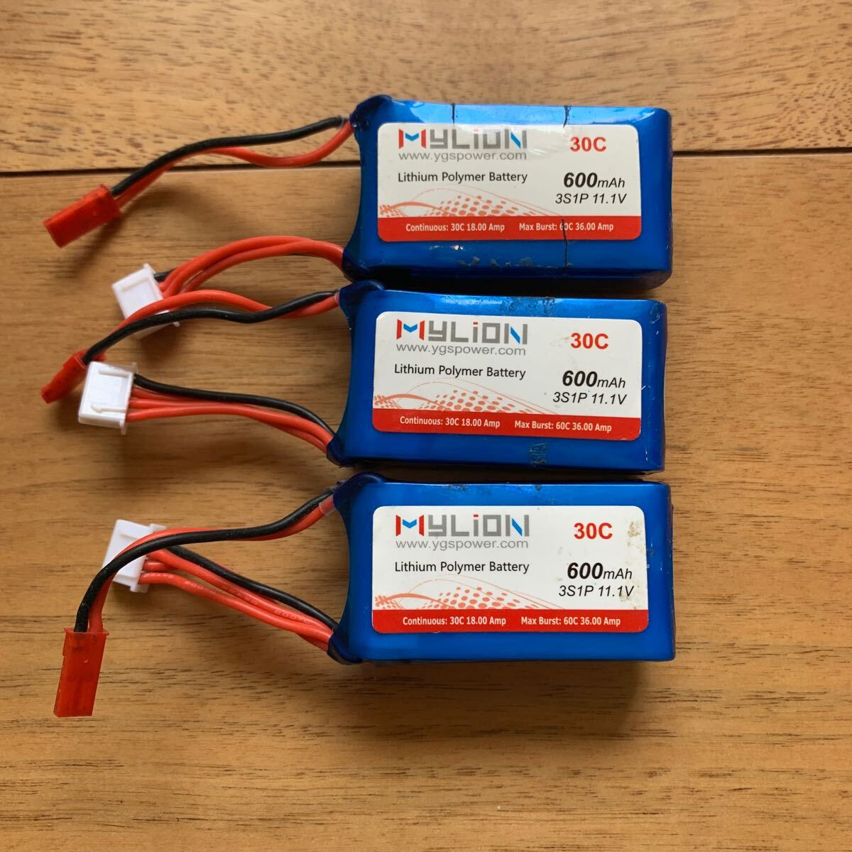 【傷や汚れあり】リポバッテリー 3個セット 600mAh 3s ラジコン ドローン 飛行機の落札情報詳細 Yahoo!オークション落札価格