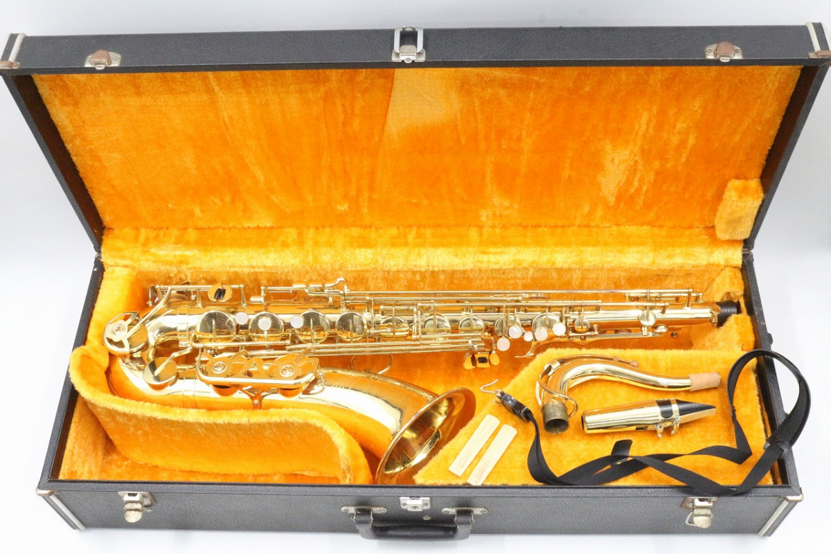 【傷や汚れあり】【ト長】 YANAGISAWA ヤナギサワ T4 テナーサックス マウスピース ネック ストラップ ハードケース付