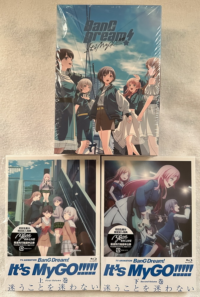未使用に近い】BanG Dream! It's MyGO!!!!! Blu-ray 上巻+下巻+収納BOX