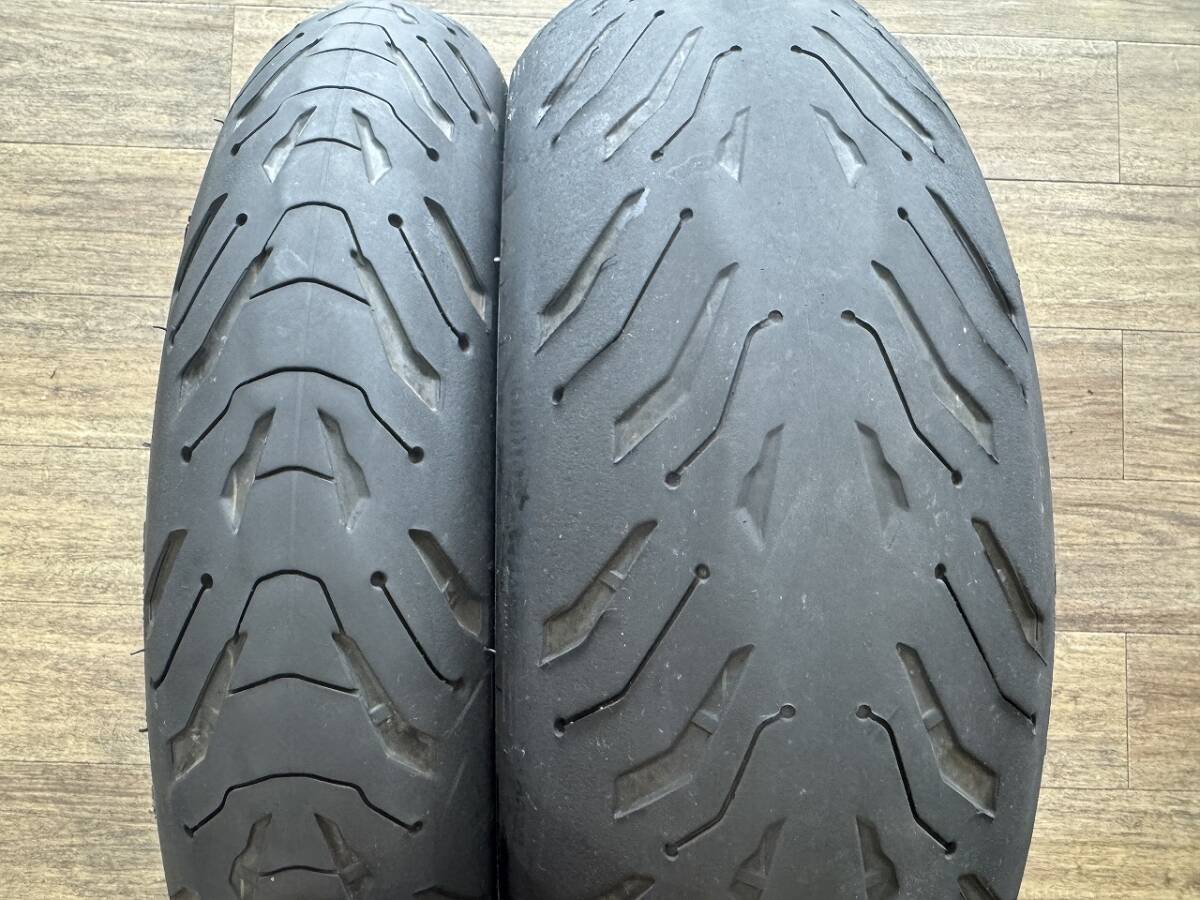やや傷や汚れあり】【2022年製】ミシュラン ロード6 120/70ZR17 180  
