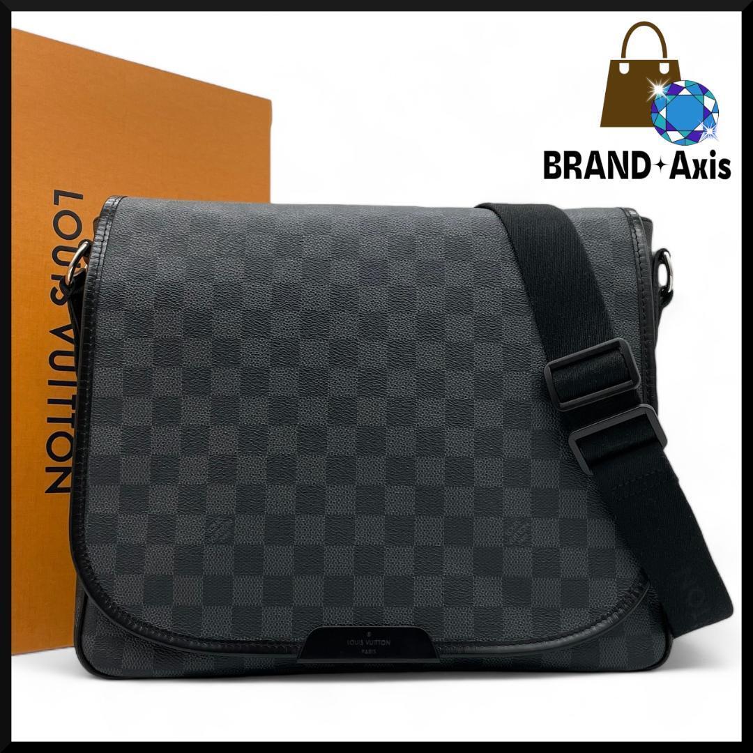 極美品】 ルイヴィトンダミエ グラフィットダニエルMMショルダーバッグ