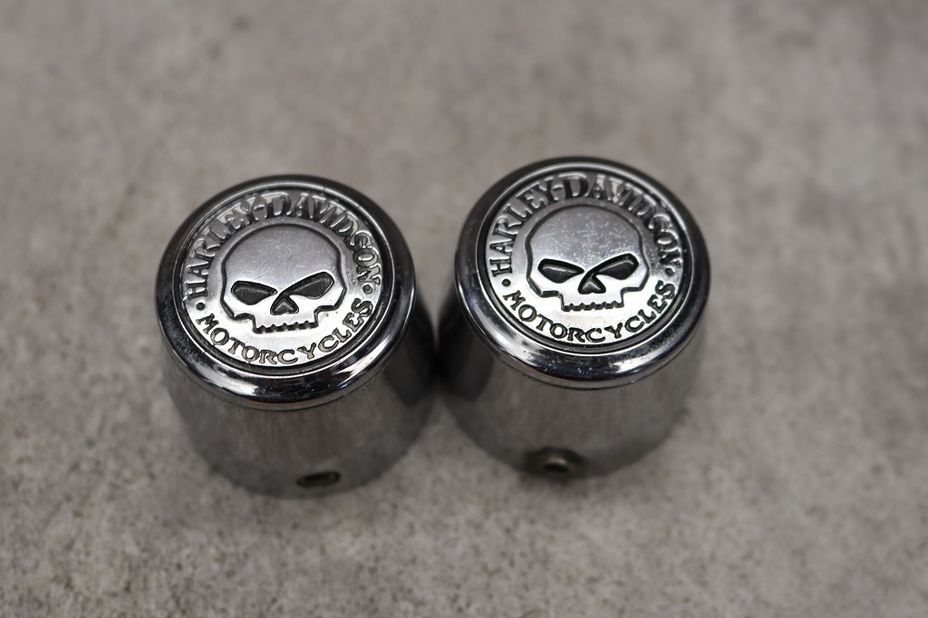 ハーレー純正 ウィリー G スカル フロント アクスル カバー #1029