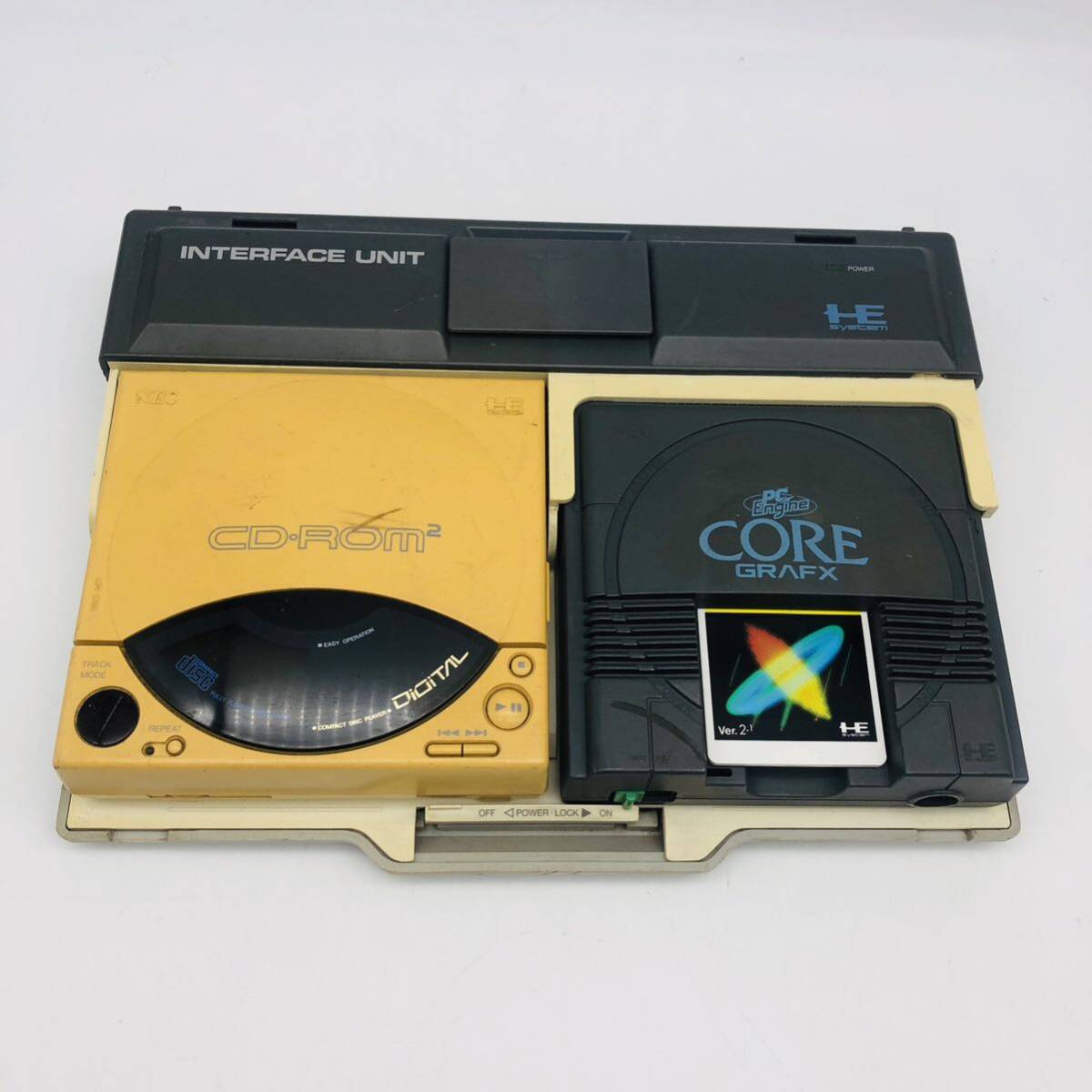 PCエンジン　コアグラフィックスⅡ、スーパーCDロムロムセット PCエンジン コアグラフィックスⅡ、スーパーCDロムロムセット