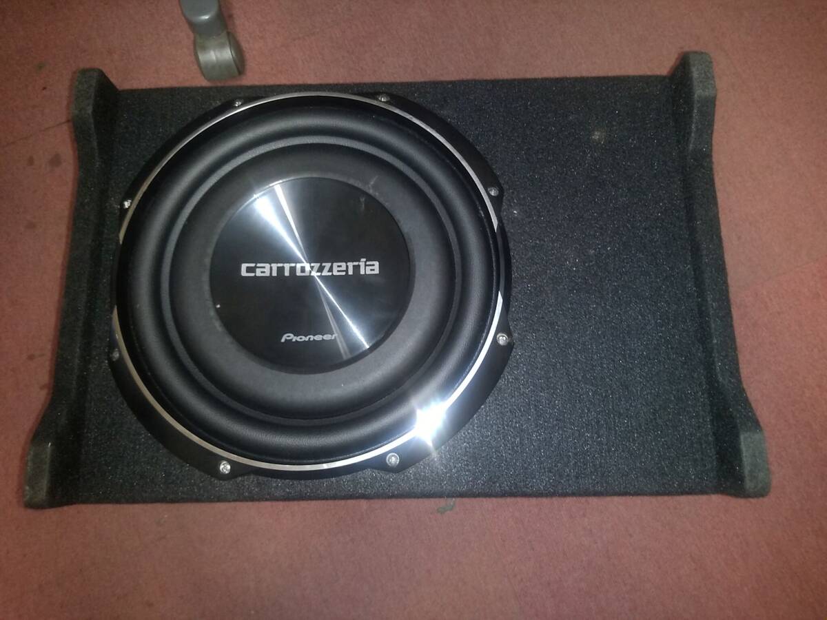傷や汚れあり】PIONEER CARROZZERIA 30cm サブウーハー TS-W200