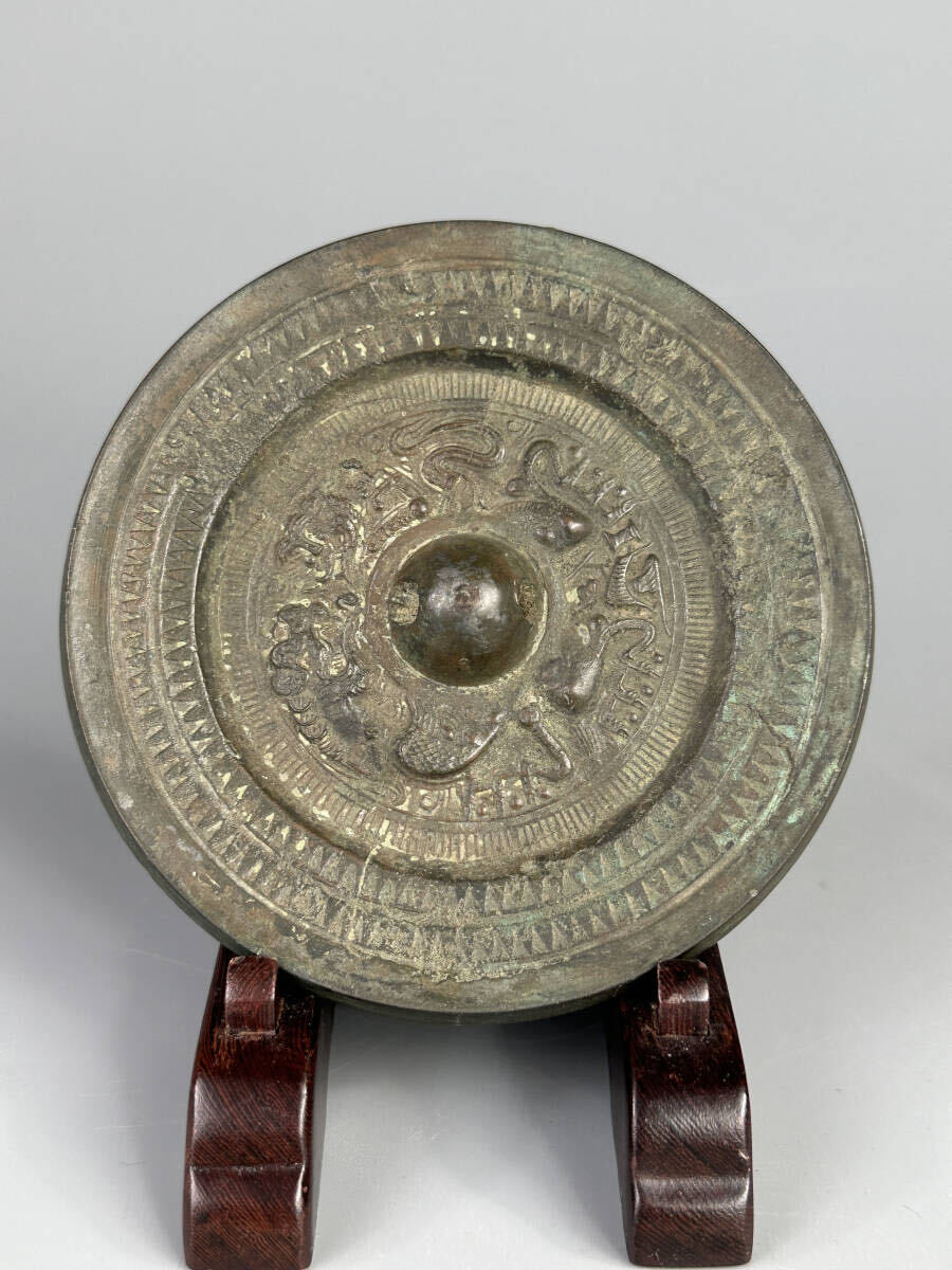 中国　古銅青銅　銅鏡　古鏡　紙鎮　文鎮　時代箱　M　R9324 中国 古銅青銅 銅鏡 古鏡 紙鎮 文鎮 時代箱 M R9324 中国・日本歴代
