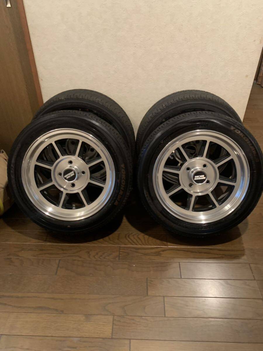 ハヤシ ストリート 7J +7 PCD 100 ２本　14インチ ハヤシレーシング ハヤシストリートホイール TYPE ST 旧車