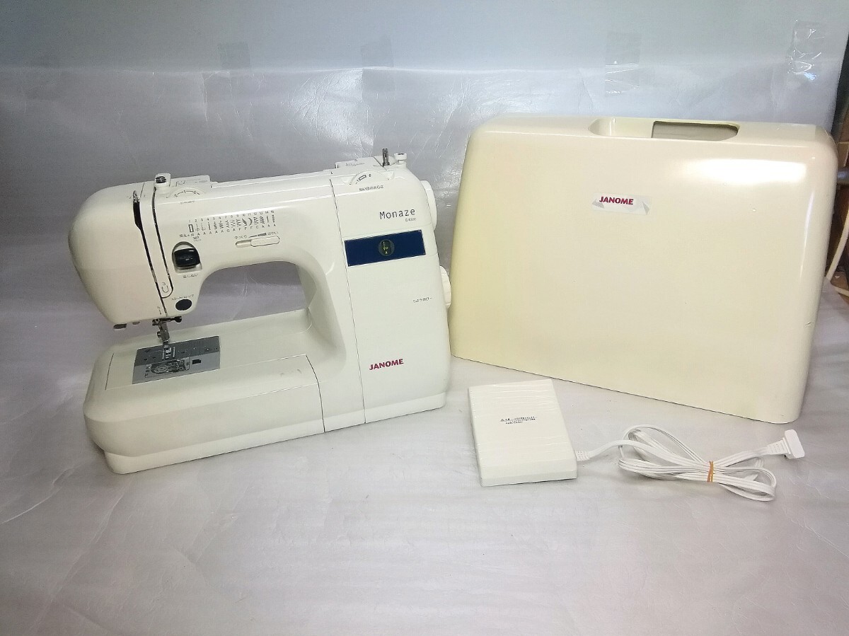JANOME モナ―ゼE4000型電子ミシン 全体的に状態が悪い】JANOME