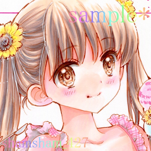 未使用】同人手描きイラスト☆12歳。☆綾瀬花日＜水着＞☆B5の落札情報