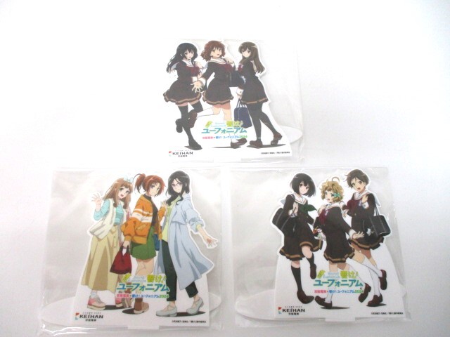 中古】雑貨 黄前久美子＆高坂麗奈 ミニチュア等身大パネル 「京阪電車