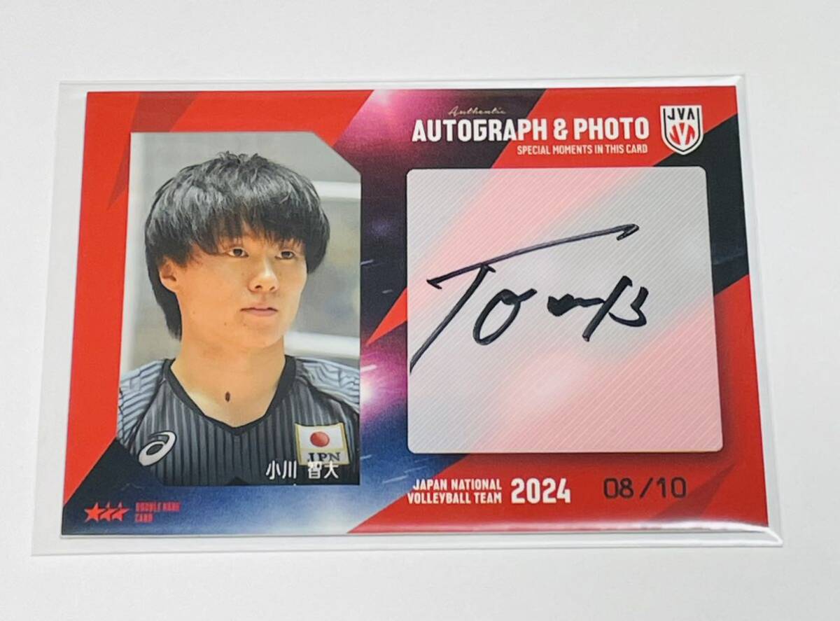 バレーボール男子日本代表 2024 小川智大 生写真カード サインカード