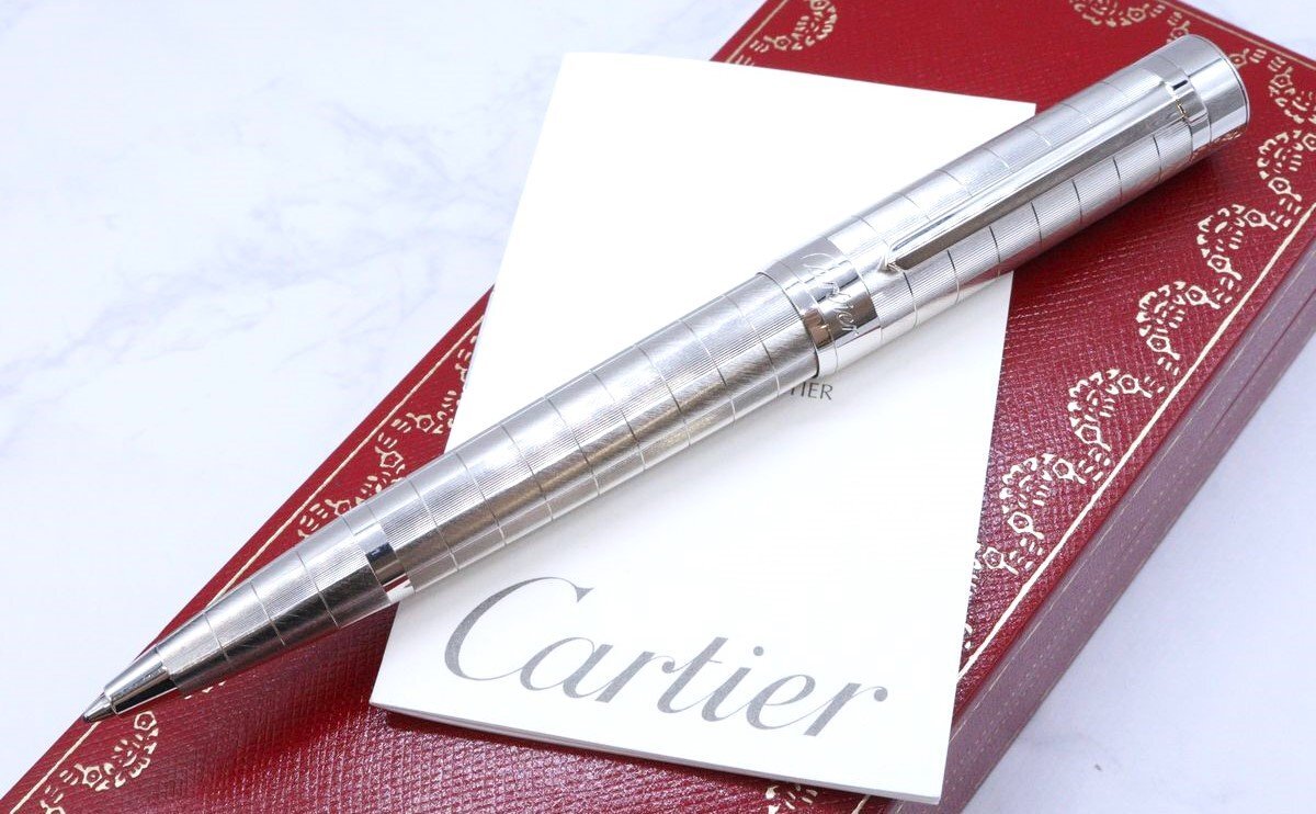 Cartier カルティエ パシャ ボールペン ツイスト式 シルバー