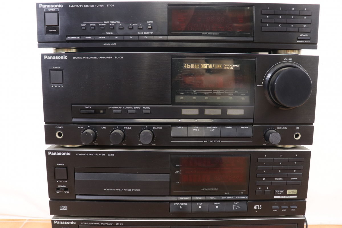 やや傷や汚れあり】□【通電OK】Panasonic SC-D5 パナソニック CD