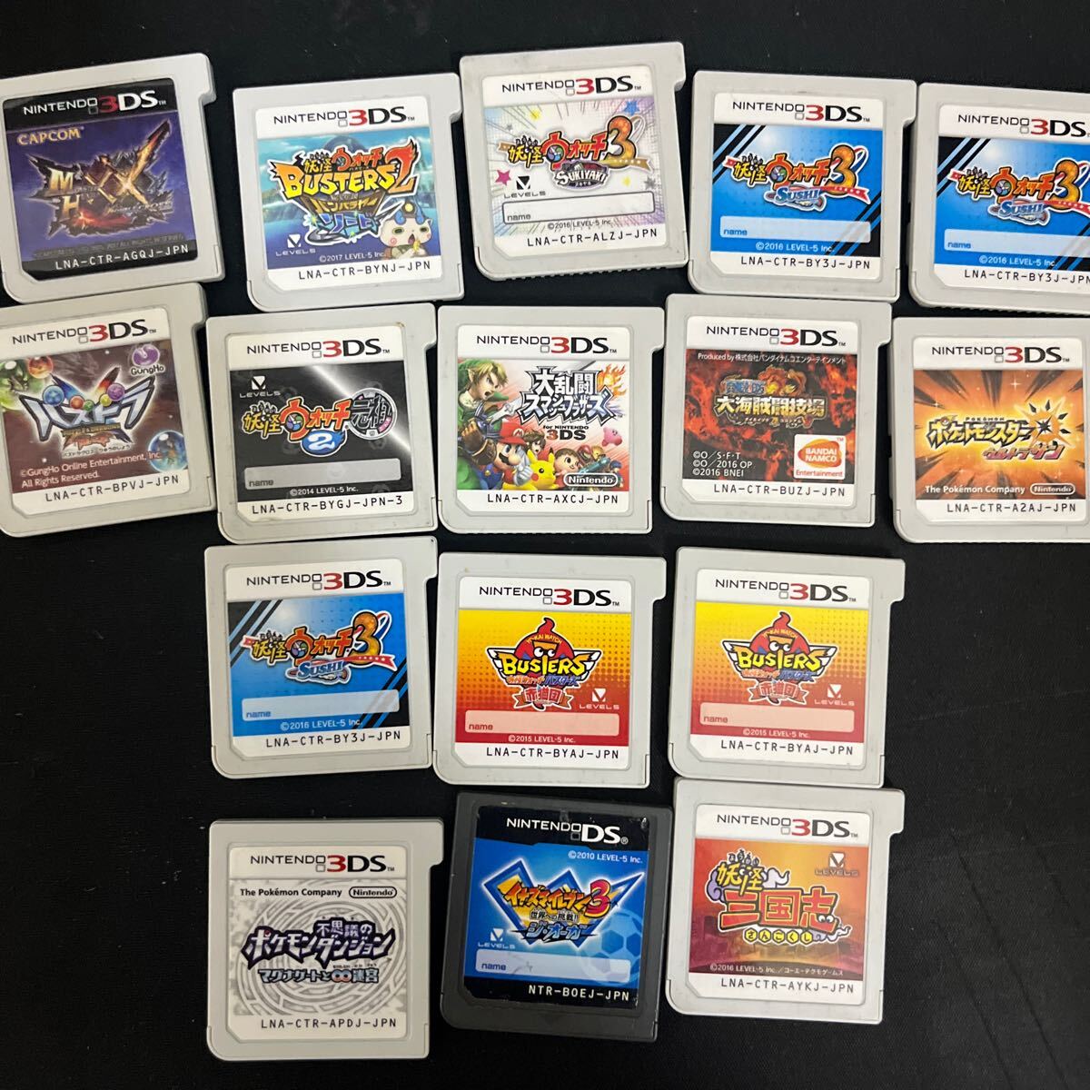 3DSカセット　妖怪ウォッチ　ポケモンなど 3DSソフト DSソフト ポケモン マリオ モンハン どうぶつの森