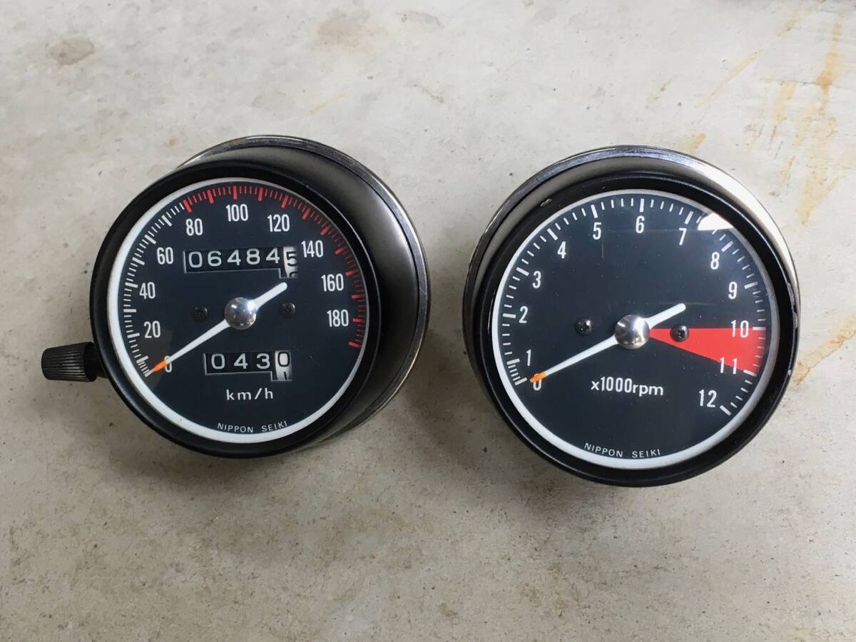 当時物/スピードメーター/cbシリーズ?/ホンダ/cb400f/cb350f/ 当時物 CB400F スピードメーター タコメーター CB400FOUR ホンダ