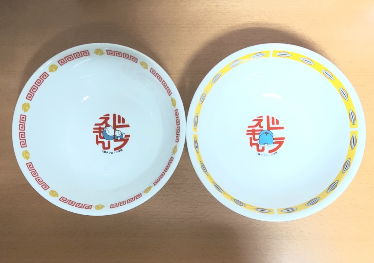 ドラえもん？？？ ラーメンどんぶり 2個セット 目立った傷や汚れなし】ドラえもんラーメンどんぶり2個セット ラーメン