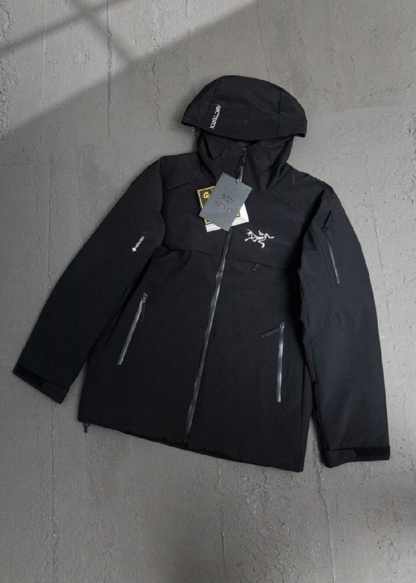 Arc'teryx ダウンジャケット フード付き ダークグレー Arc'teryx ダウンジャケット フード付き ダークグレー