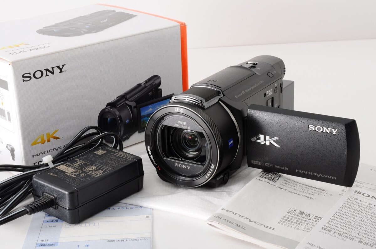 ■ 美品 ■ SONY FDR-AX45 【元箱 • 予備バッテリー付】 □ 美品 □ SONY FDR-AX45 【元箱 • 予備バッテリー付】 □ 美品
