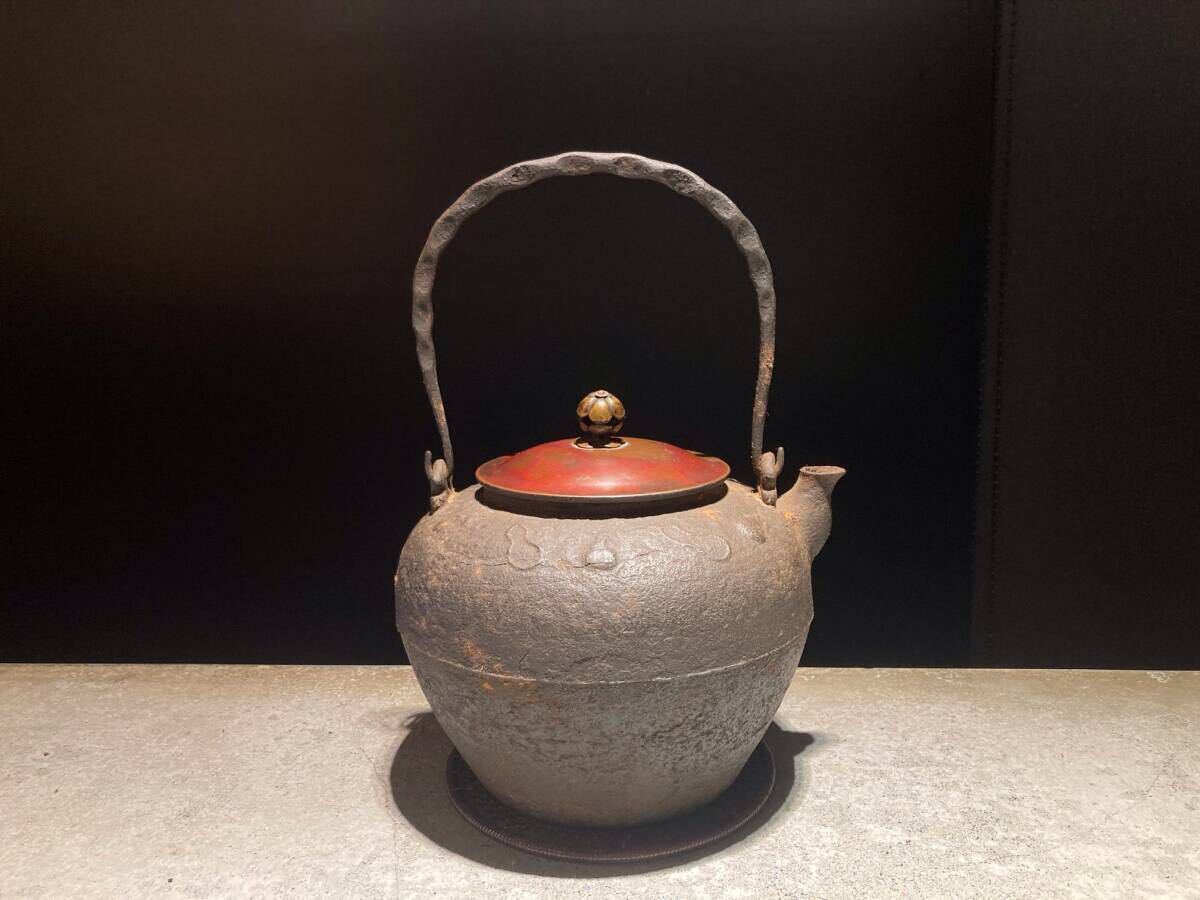 鉄瓶 龍文堂 煎茶道具 骨董 アンティーク 鉄瓶 龍文堂 煎茶道具 骨董 アンティーク
