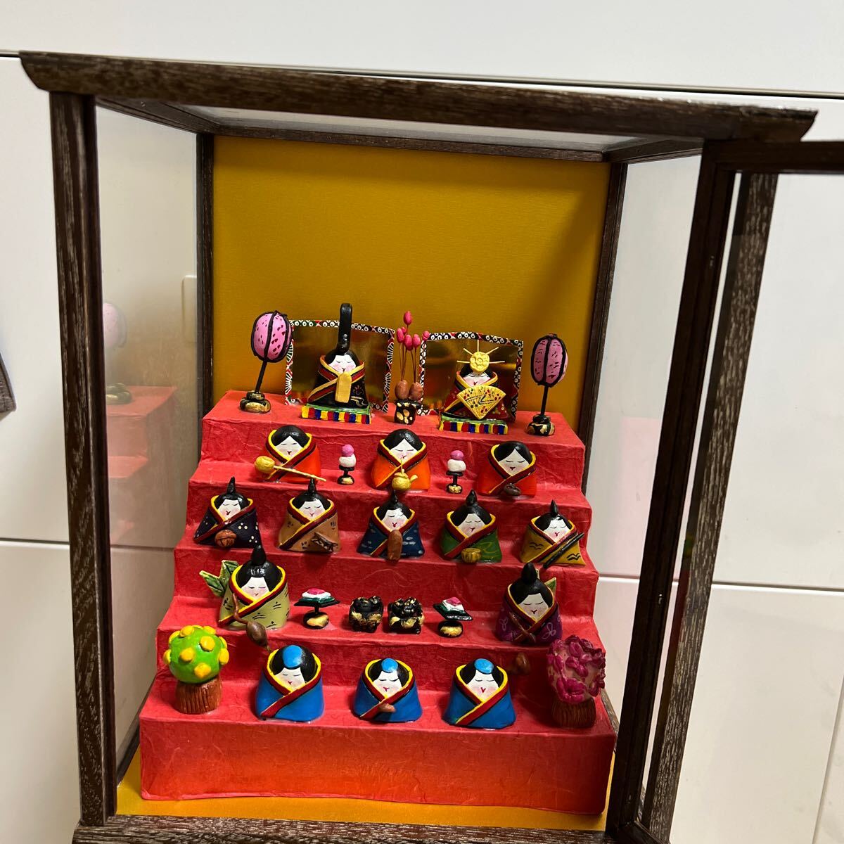 光宮作 雛人形 ガラスケース入