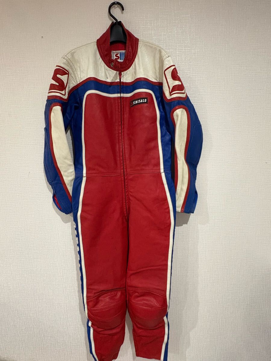 SINISALO シニサロ バイク つなぎ レザー レーシングスーツ 膝カップ SINISALO シニサロ バイク つなぎ レザー レーシングスーツ 膝
