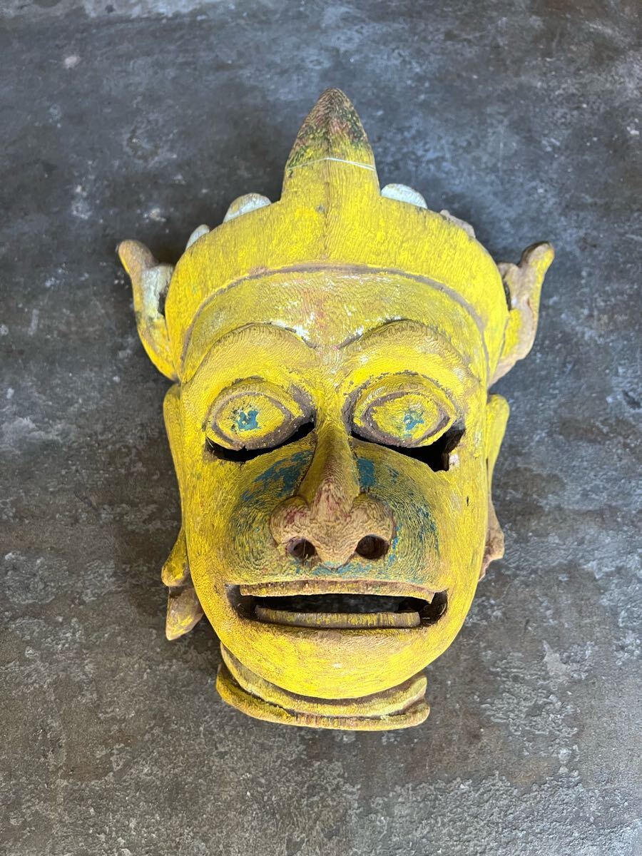 天狗 木彫り お面 45センチ 被れません！飾りです m59244795328_1.jpg