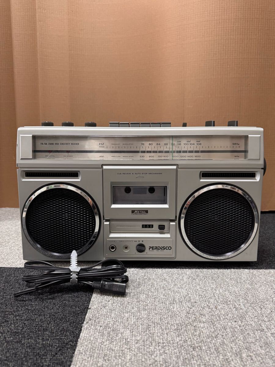 美品HITACHI 日立 FM AM TRK-8080MKⅡ ラジカセ 整備品 動作品】 HITACHI 日立 FM AM ステレオカセットレコーダー TRK