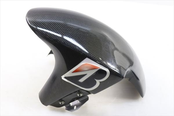 KSR110 カーボンフロントフェンダー　キタコ？ 傷や汚れあり】KSR110[43社外カーボンフロントフェンダー]検KSR-2｝Cの