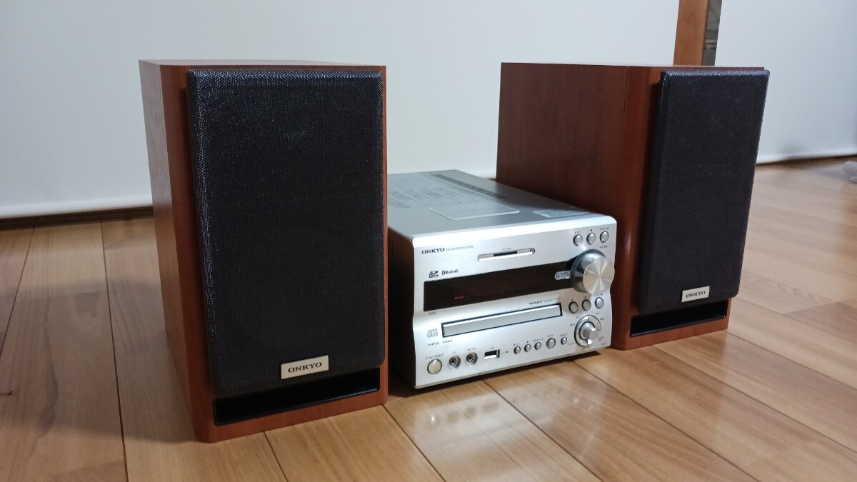 onkyo CR-U1X 黒 ミニコンポ Bluetooth usb ブラック CD スピーカー