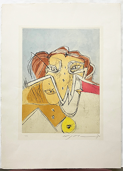 戸村茂樹「夏至」銅版画ドライポイント　シート 戸村茂樹「夕べの光 夏」銅版画ドライポイント シート ときの忘れもの