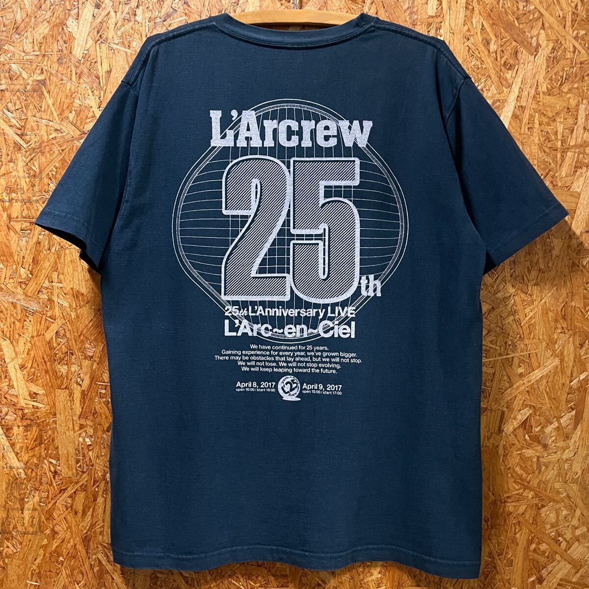 L'Arc~en~Ciel 25th L'Anniversary 限定 Tシャツ L'Arc〜en〜Ciel 25th L'Anniversary Tシャツ L'Arc~en~Ciel 25th L