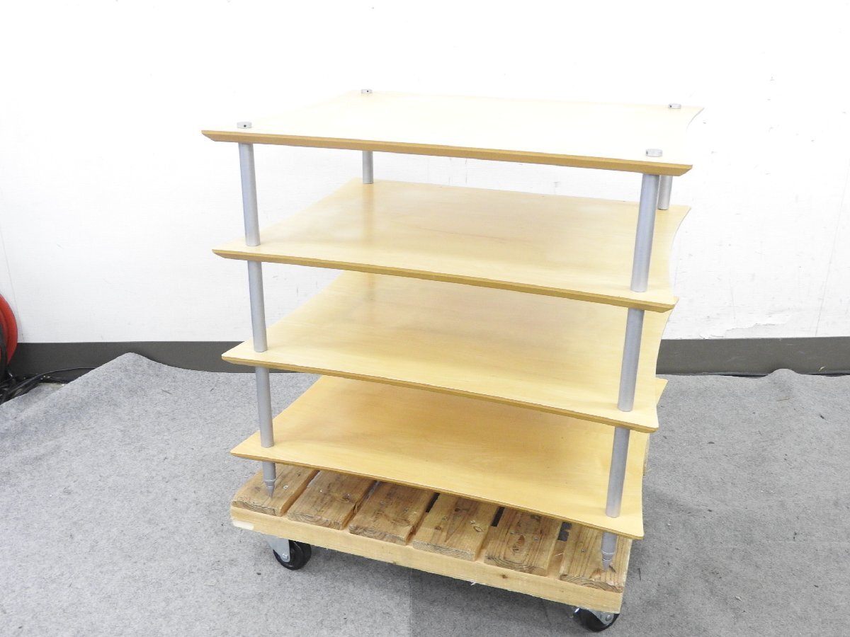 A338916S】QUADRASPIRE Q4D クアドラスパイア 2段オーディオラックの