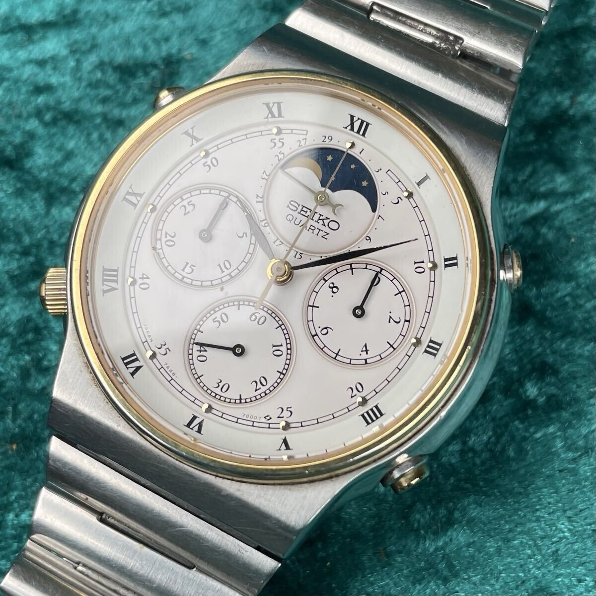 超希少 セイコー クルージングマスター 稼動品 7K36-6A00 ジャンク