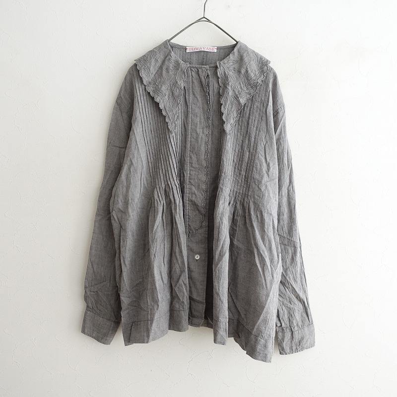 新品】未使用 TOWAVASE トワヴァーズ 刺し子 ステッチ リネン プル