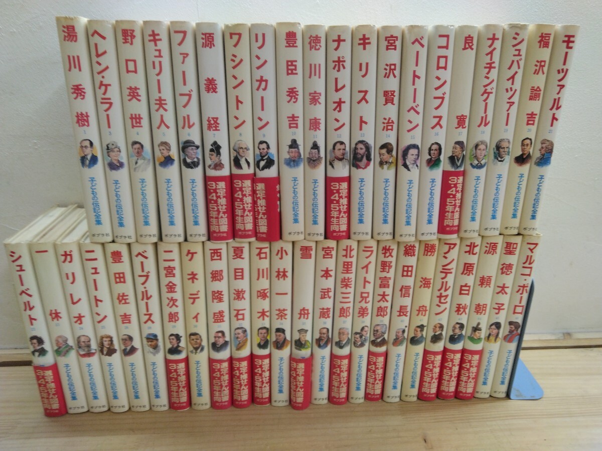 子どもの伝記全集 不揃い21冊セット ポプラ社 の落札情報詳細 - Yahoo