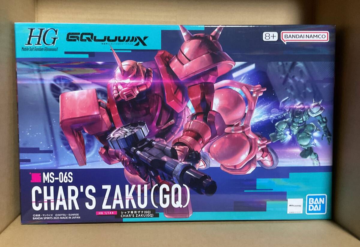 ■新品 未使用 内袋未開封■HG 1/144 シャア専用ザク(GQ)■簡易梱包■『機動戦士Gundam GQuuuuuuX』(ジークアクス)■の1番目の画像