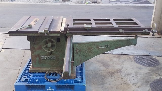 中古】CC016□現地引取限定□飯田工業/軸傾斜 昇降盤 14-ST 約800×850 