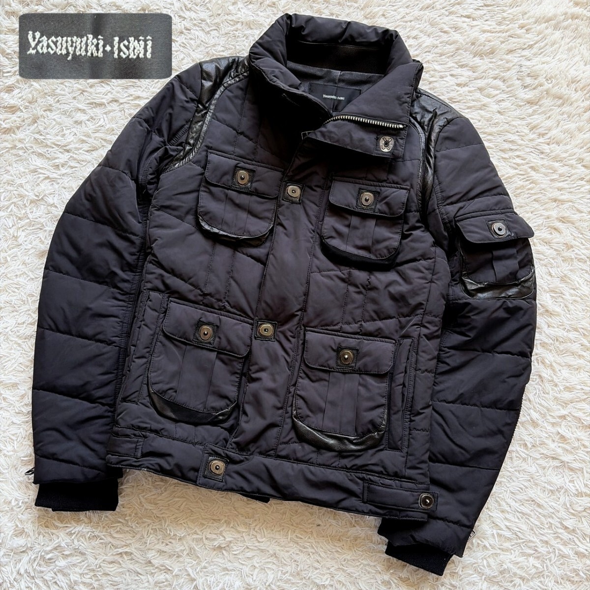yasuyuki Ishiiヤスユキイシイ 一点物 レザーテーラードジャケット Yasuyuki Ishii（ヤスユキイシイ） クロコ・ディア・ライダース | TOPGEAR