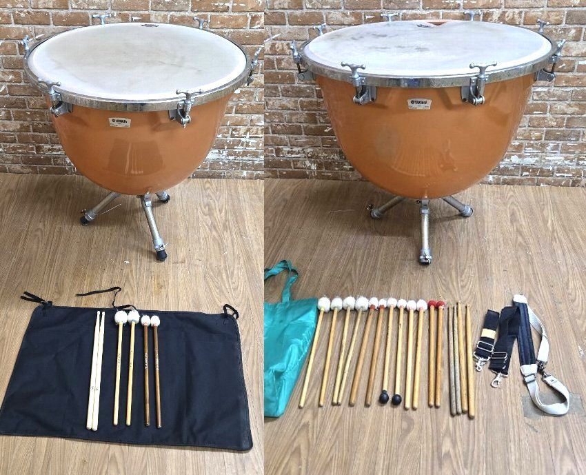 中古☆YAMAHA ペダルティンパニ 3台セット ティンパニー 検