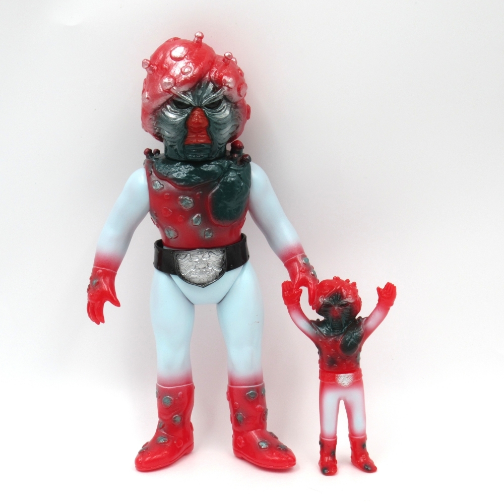バンダイ 仮面ライダー キノコモルグ ソフビ バンザイマークの落札情報