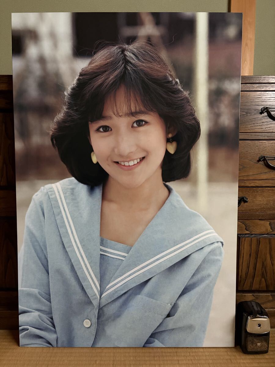 吉永小百合3枚組み【052】昔のブロマイド 1986年マルベル堂 正規品の