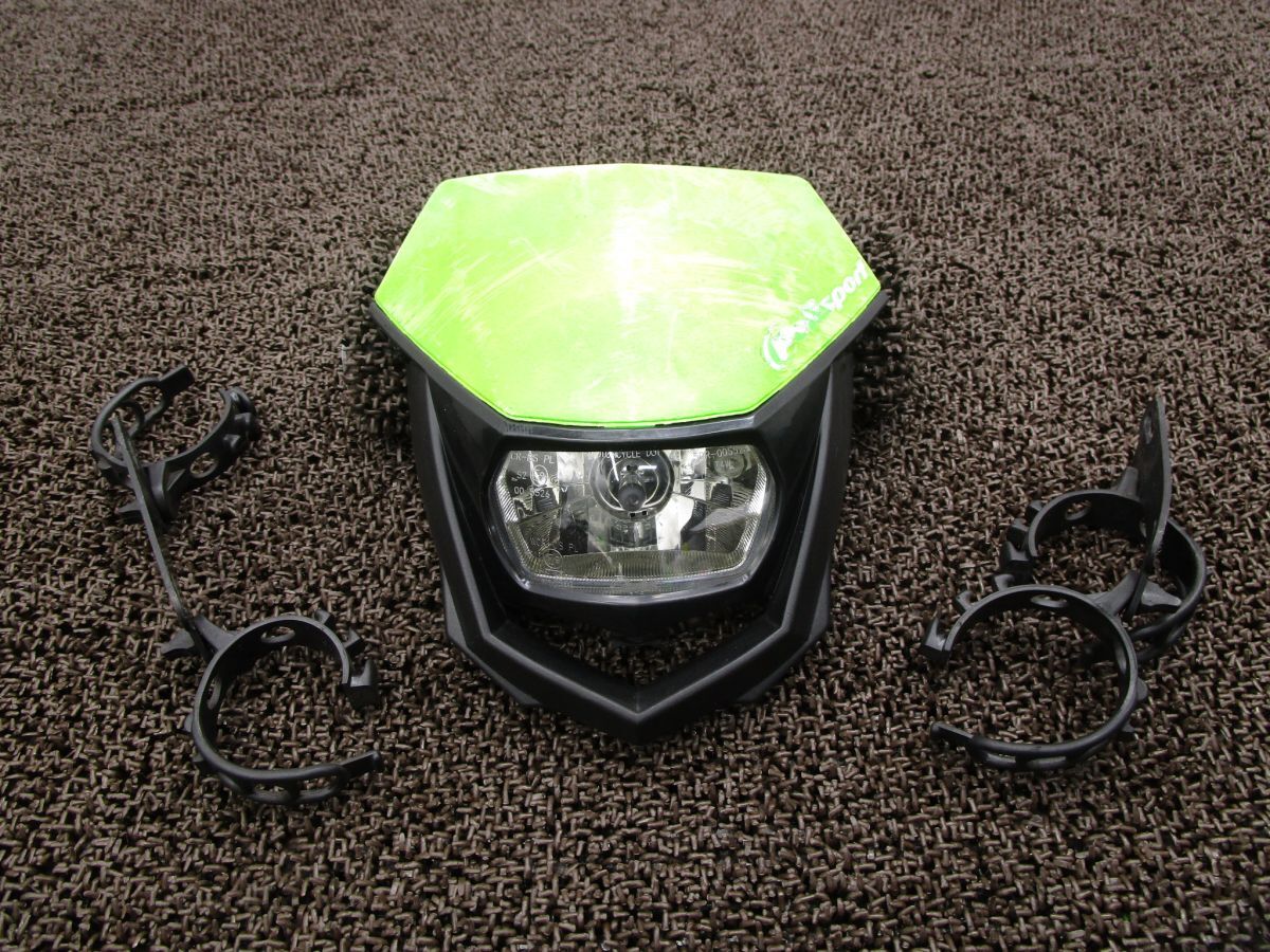 Dトラッカー250 Polisport ヘッドライト 汎用品 klx wr crfの落札情報 