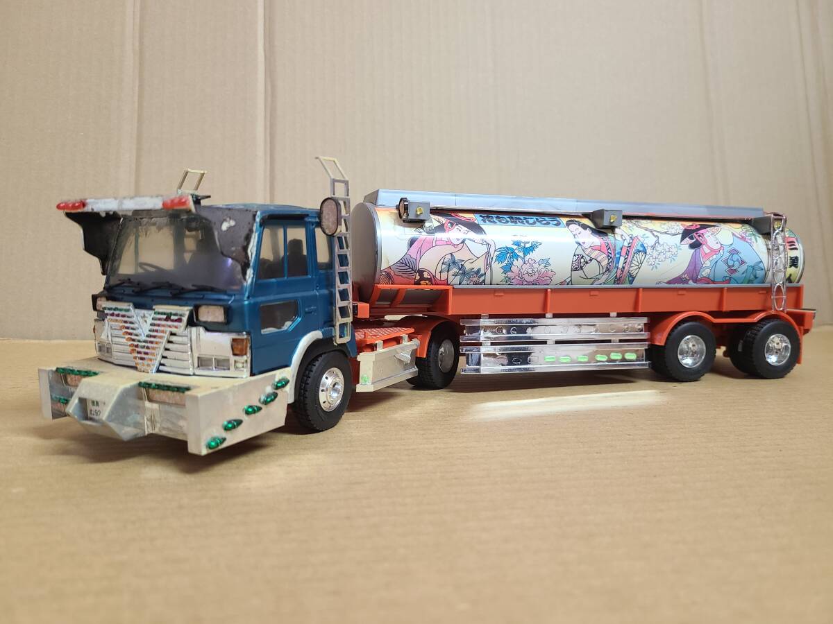 中古】☆ ダンプ 3台セット 1/32 デコトラ アートトラック 完成品