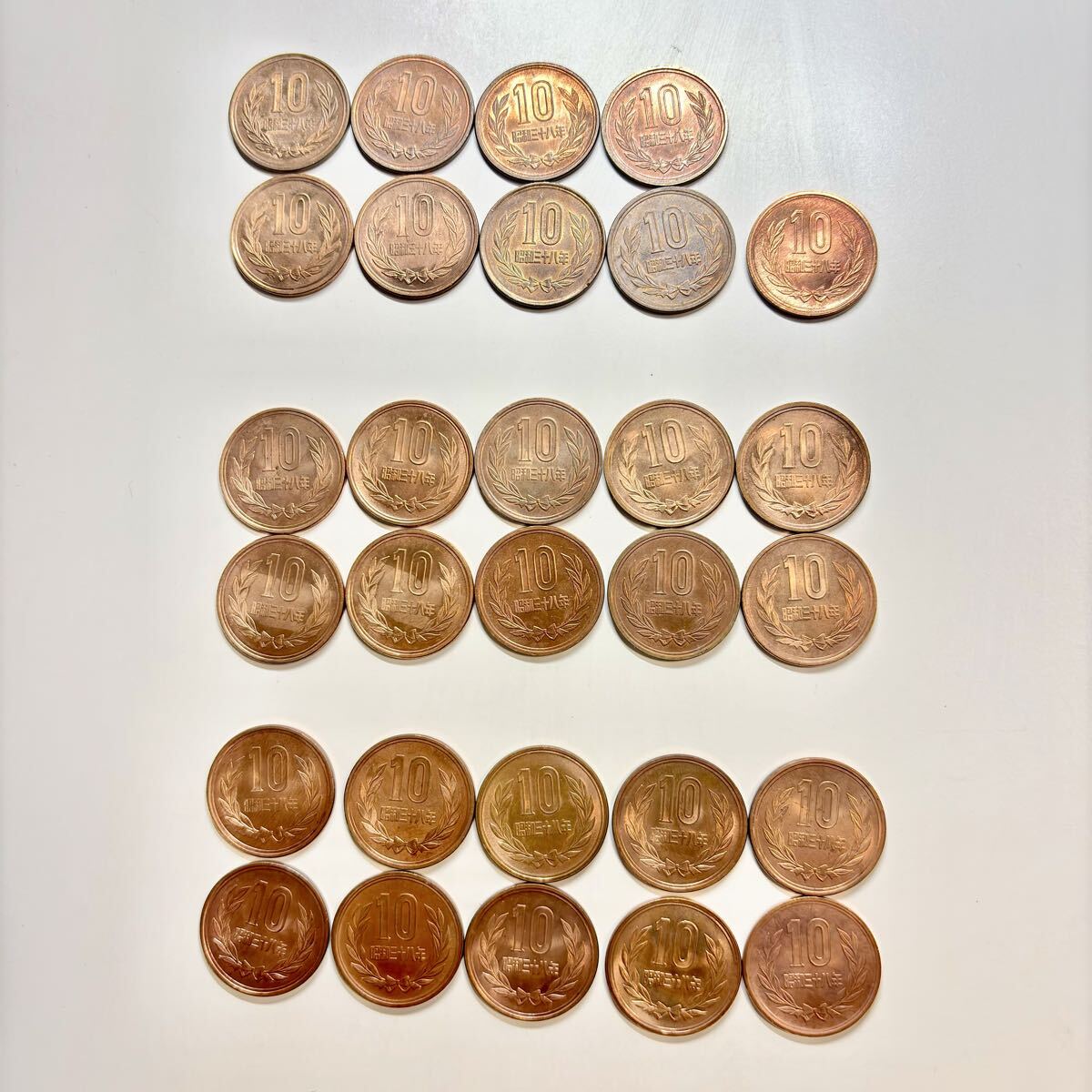 傷や汚れあり】棒金 ロール 十円硬貨 ギザ十 10円硬貨 昭和29年 ギザ10