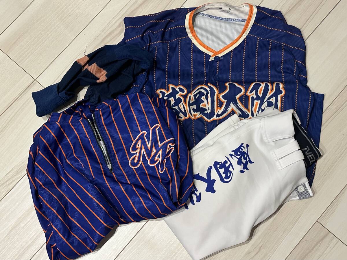 慶應/慶応 ユニフォーム【体育会 フルセット 硬式野球部 実使用 ニット