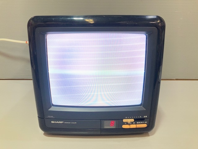 中古】Qi612 昭和レトロ ナショナル ブラウン管テレビ TH14-N41R 1986