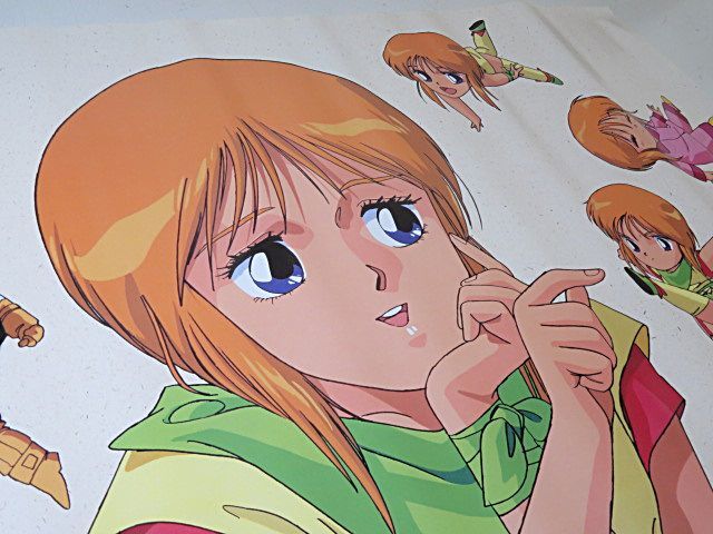 当時物 切り抜き2枚セット 描きおろしイラスト・北爪宏幸 ジュドー