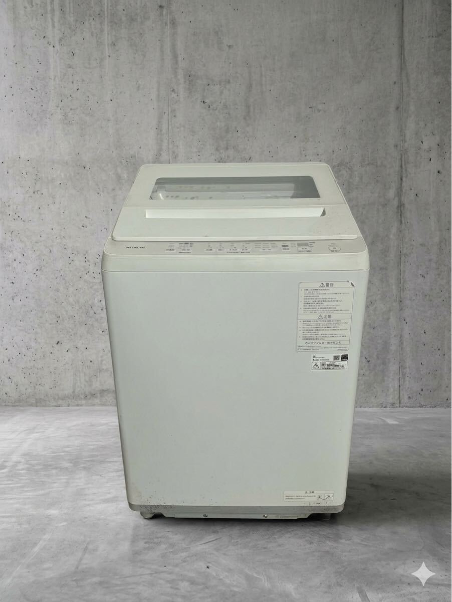 中古】日立 HITACHI BEAT WASH BW-8GV 8.0kg 送風乾燥機能付全自動電気 