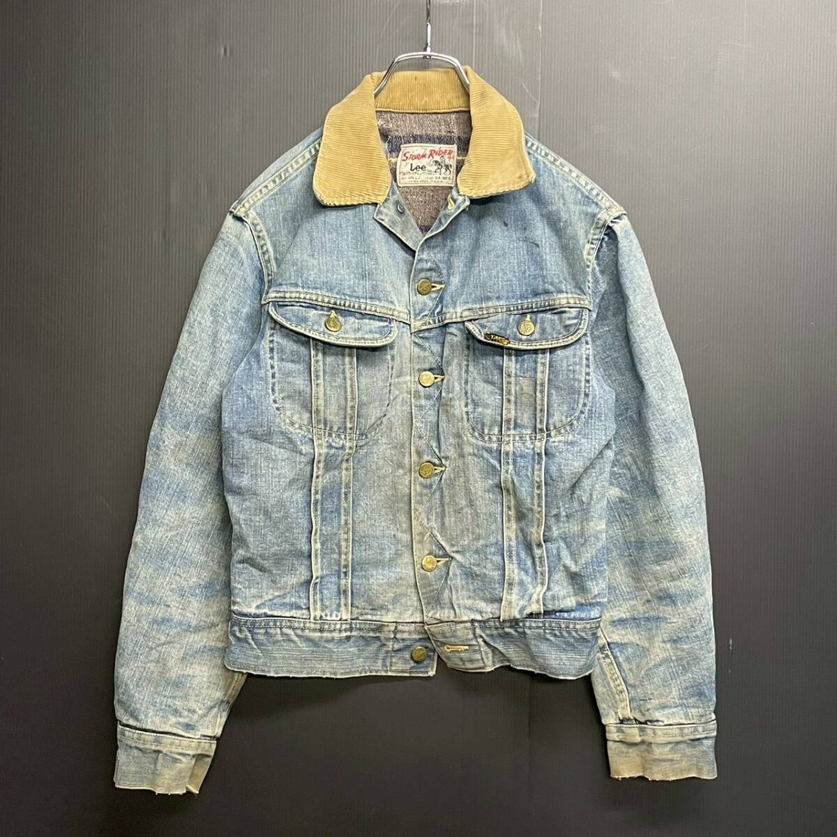 Levis リーバイス ノーカラーデニムジャケット メンズ M インディゴ