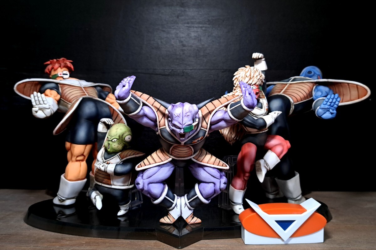 アバト ギニュー特戦隊 5体 リペイント ドラゴンボール ギニュー特戦隊 フィギュア リペイント ラミネート付の