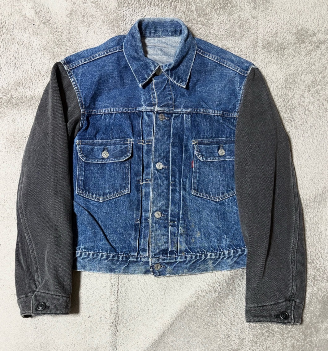 希少 アメリカ 製 Levi's 70706 0258 先 染め ブラック デニム